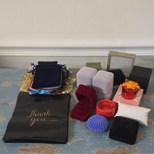 Assorted Jewelry Gift Boxes and Pouches